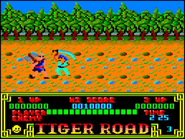 Tiger Road - Amstrad CPC game screenshot (1988) by Go!